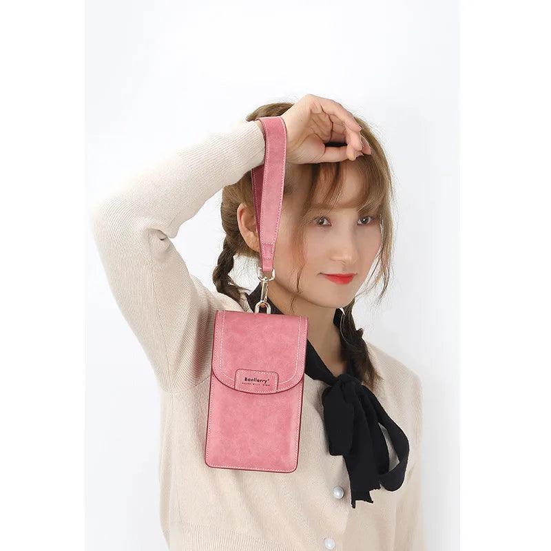 Korean edition phone bag New Baellerry fashion phone bag Buckle Crossbody