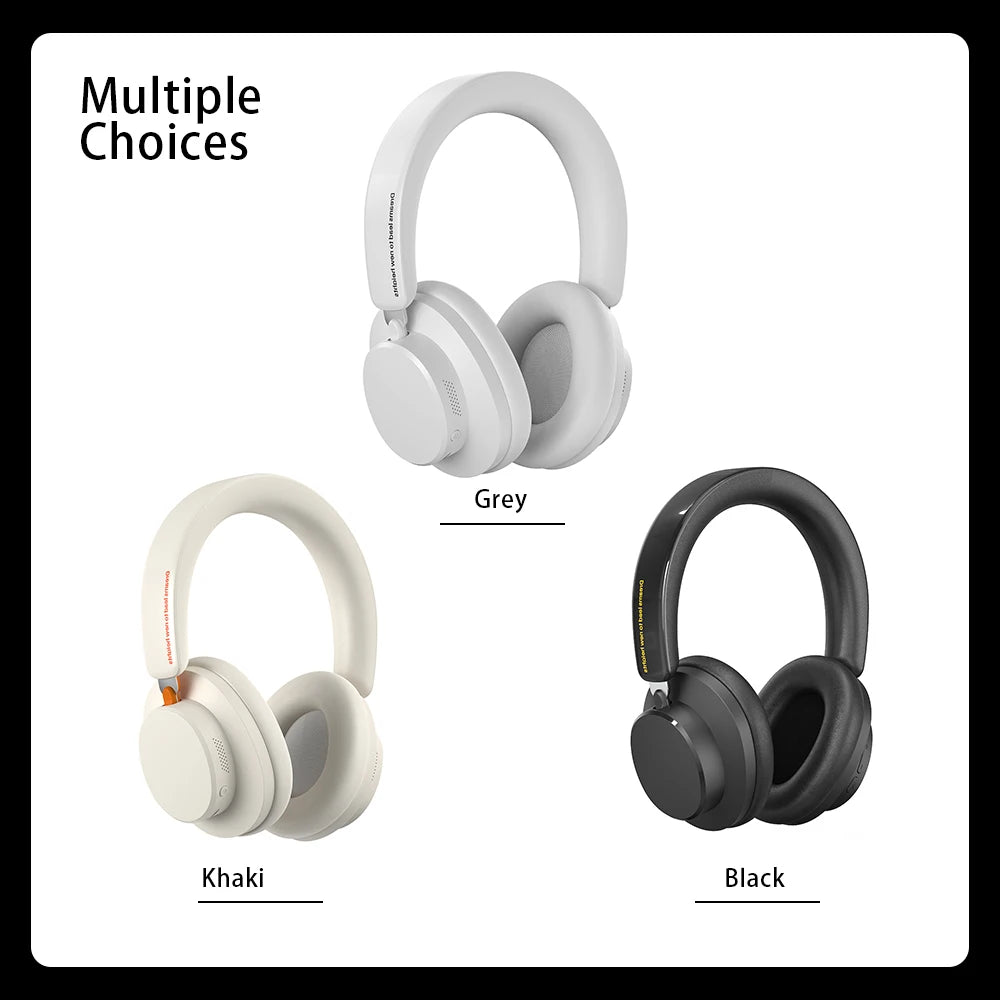 ANC Noise Cancelling Bluetooth 5.4 Over-Ear Headphones, 40mm Driver