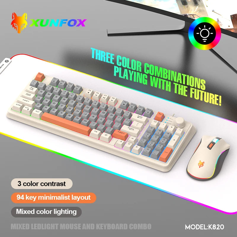 60% wired gaming keyboard, RGB backlight ultra compact mini keyboard
