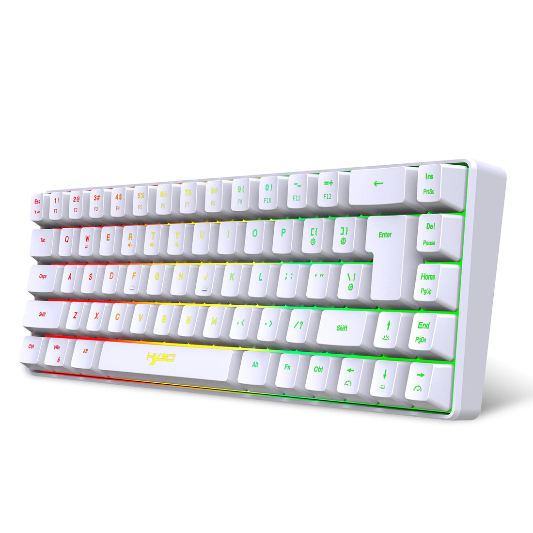 60% wired gaming keyboard, RGB backlight ultra compact mini keyboard