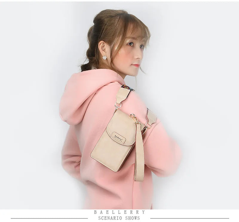 Korean edition phone bag New Baellerry fashion phone bag Buckle Crossbody