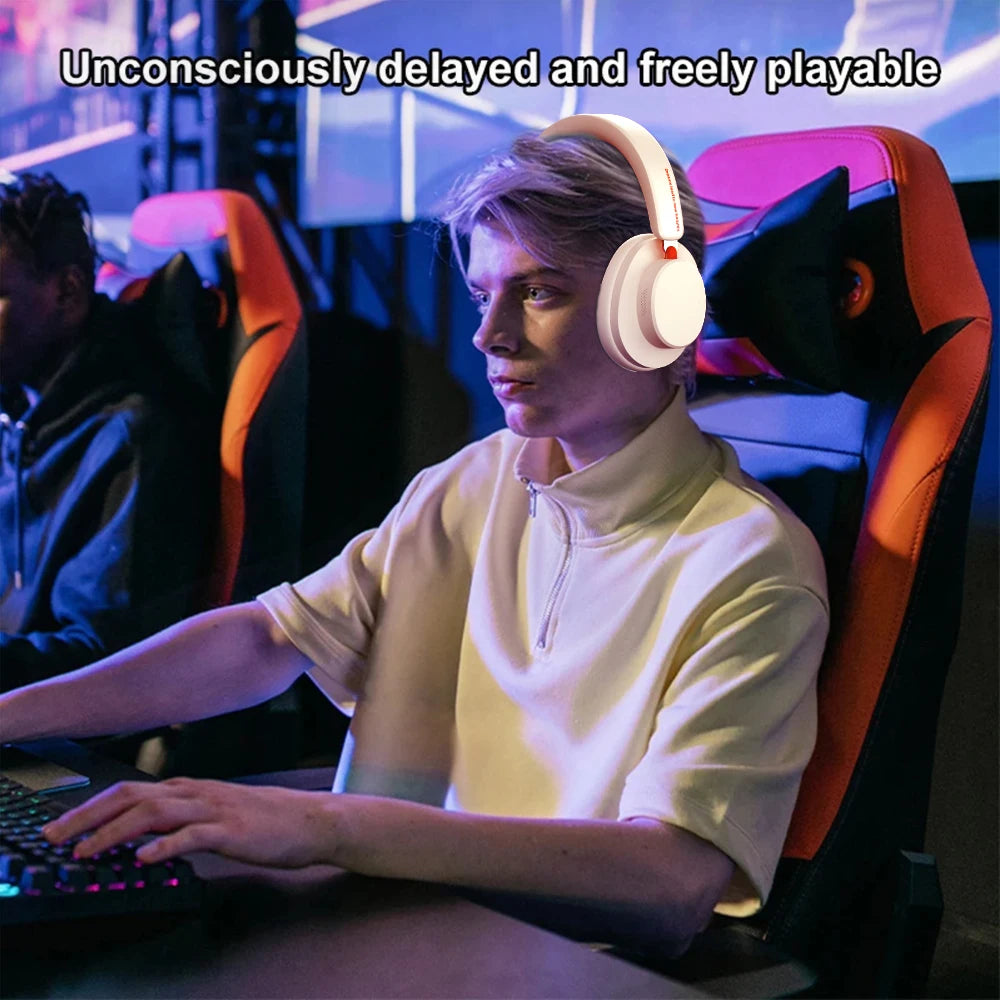 ANC Noise Cancelling Bluetooth 5.4 Over-Ear Headphones, 40mm Driver