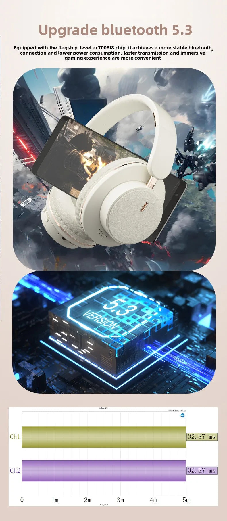 New H9 ANC Wireless Headsets Active Noise Cancellation Headphone