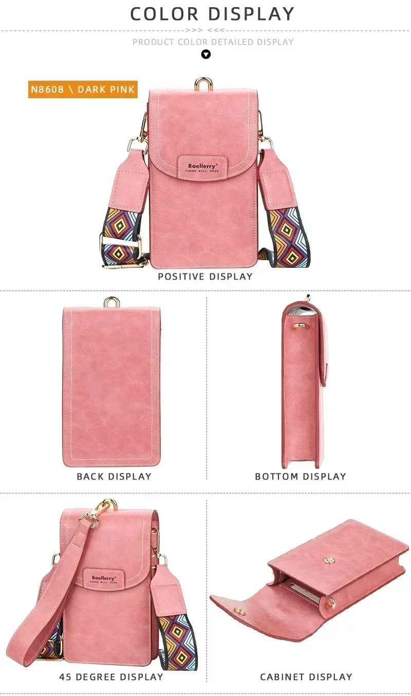 Korean edition phone bag New Baellerry fashion phone bag Buckle Crossbody