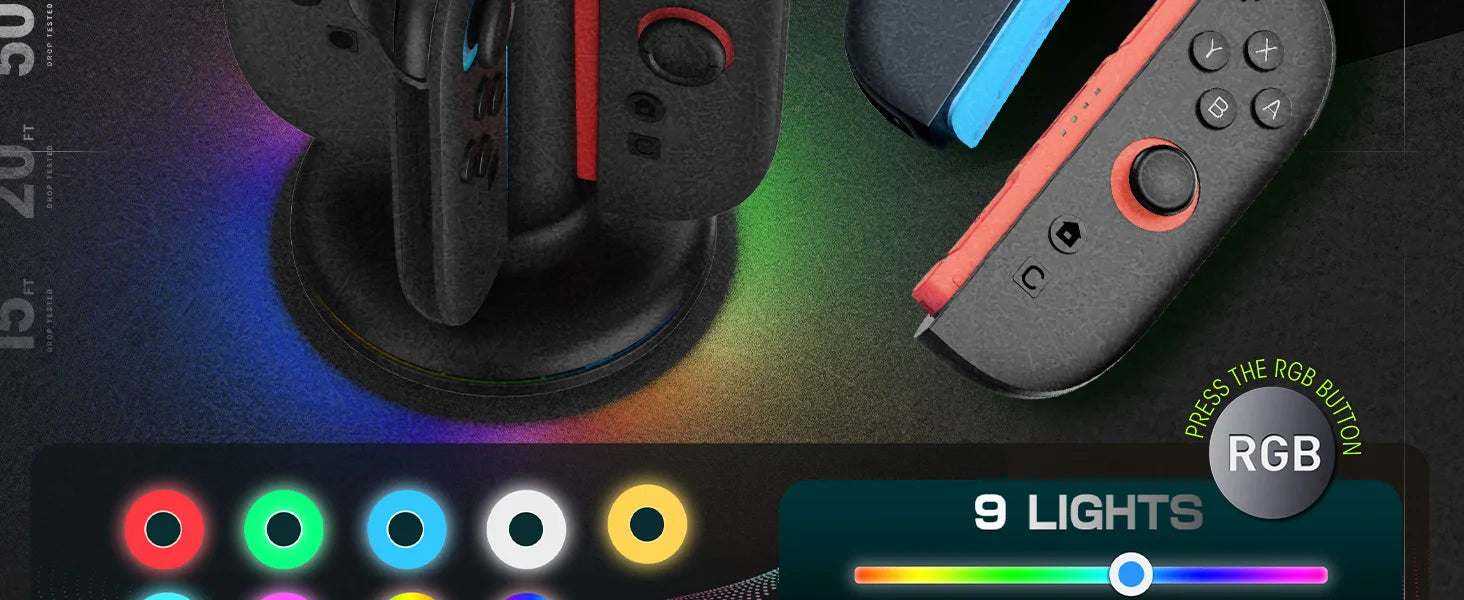 For NS 2 Magnetic 4-in-1 Charger Station for Switch 2 Joy con Accessories