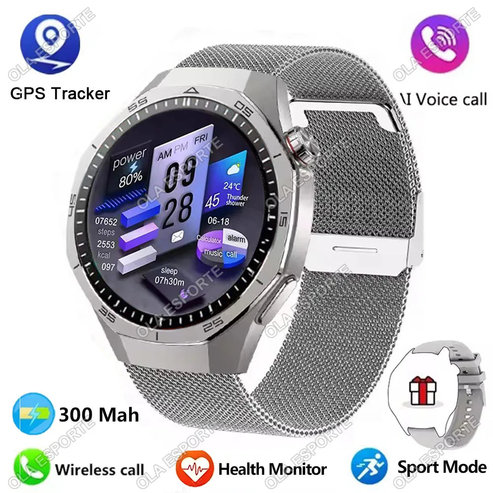 New GT5 Pro Smart Watch 1.6'' AMOLED HD Screen GPS Tracker Heart Rate