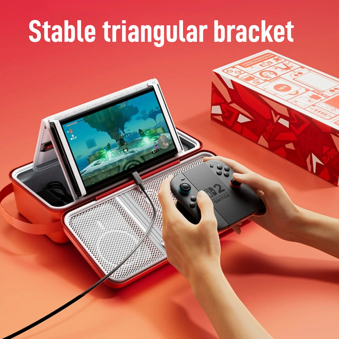 All in One for Switch 2 Large Storage Case Mario Accessories Hard