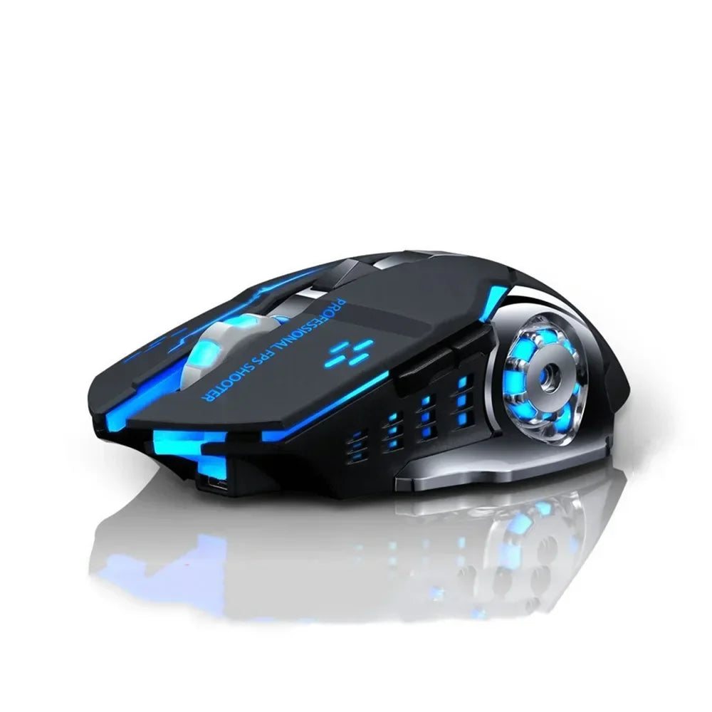 A4 Wireless Mouse Gaming 2.4G Rechargeable Silent Mechanical