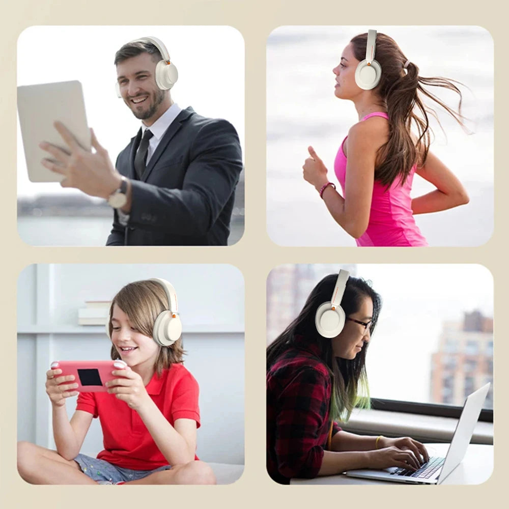 ANC Noise Cancelling Bluetooth 5.4 Over-Ear Headphones, 40mm Driver