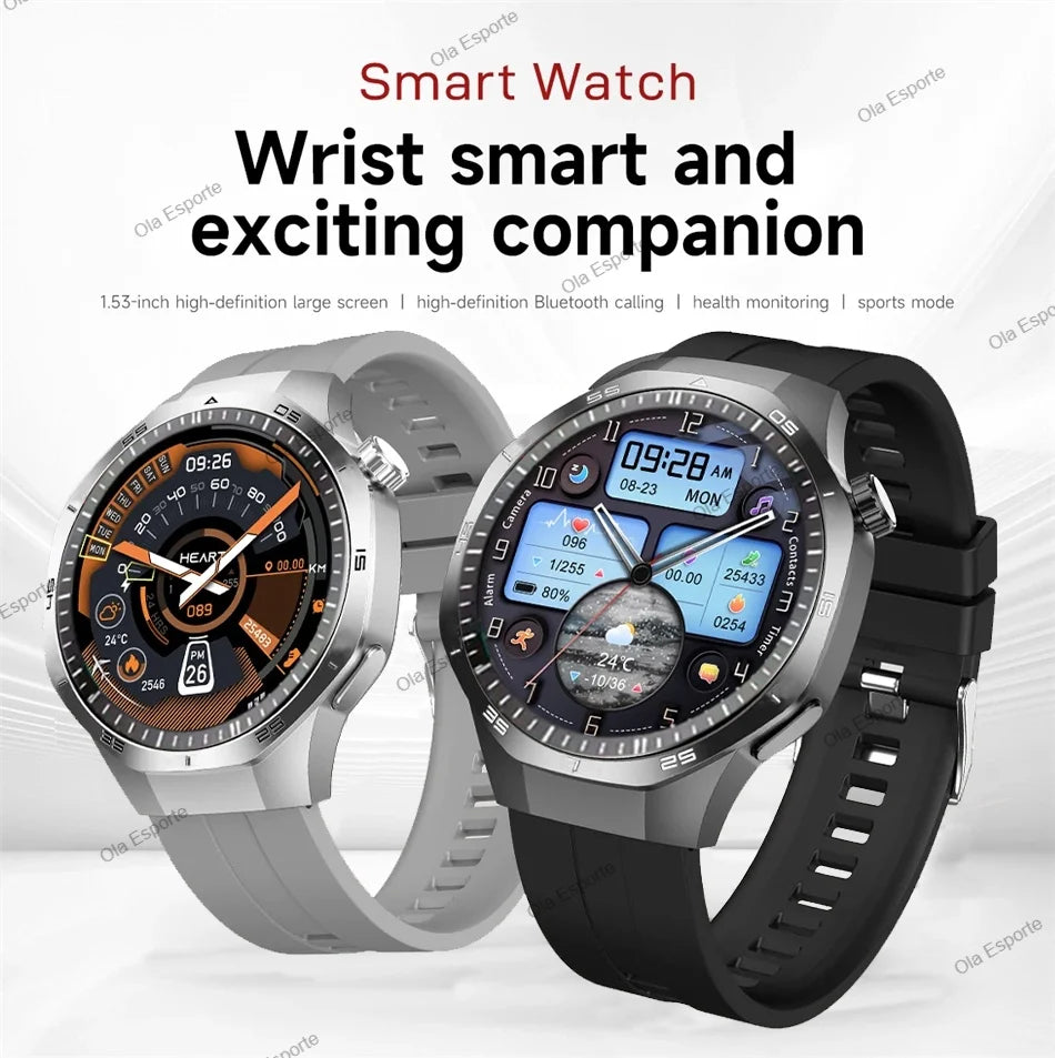 New GT5 Pro Smart Watch 1.6'' AMOLED HD Screen GPS Tracker Heart Rate