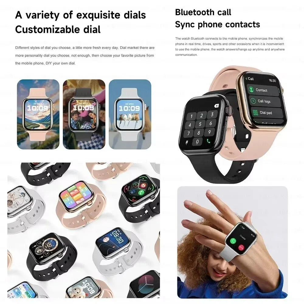 i10 GPS Smart Watch Women Series 10 Screen Bluetooth Call Heart Rate Blood