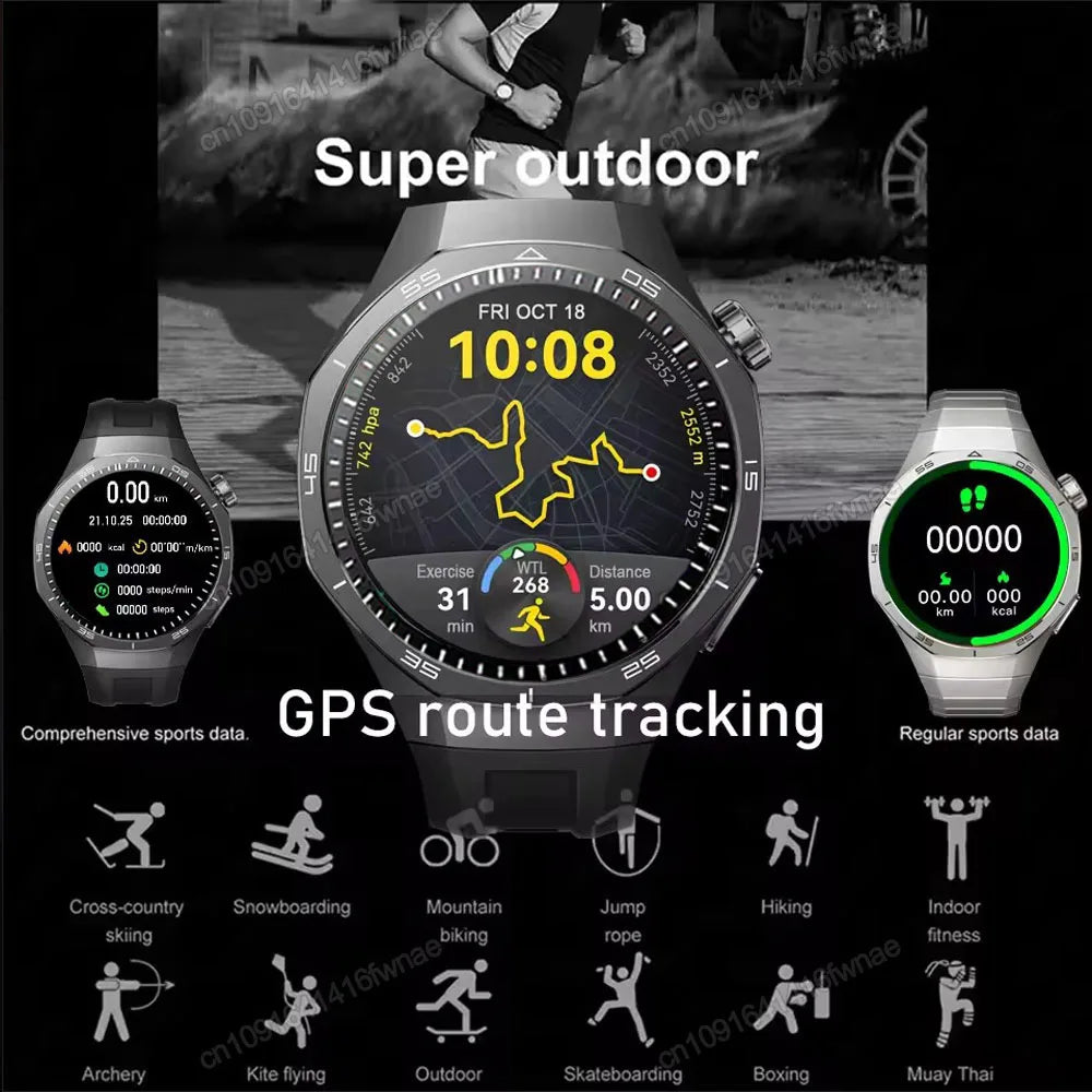 New GT5 Pro Smart Watch 1.6'' AMOLED HD Screen GPS Tracker Heart Rate