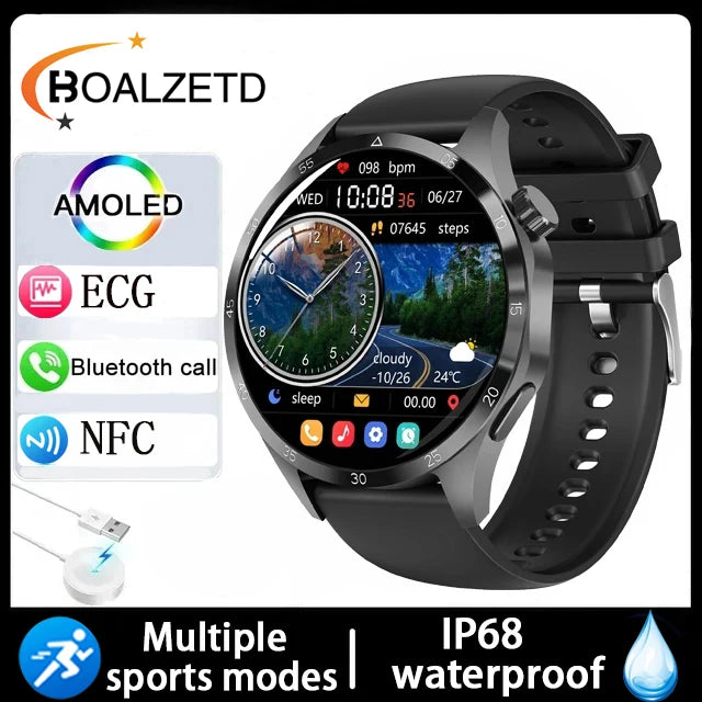 New Men Watch 4 Pro 1.43 inch 360*360 AMOLED HD Screen Bluetooth
