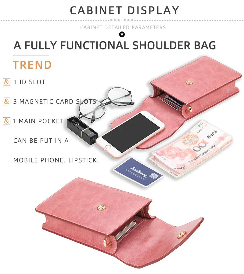 Korean edition phone bag New Baellerry fashion phone bag Buckle Crossbody