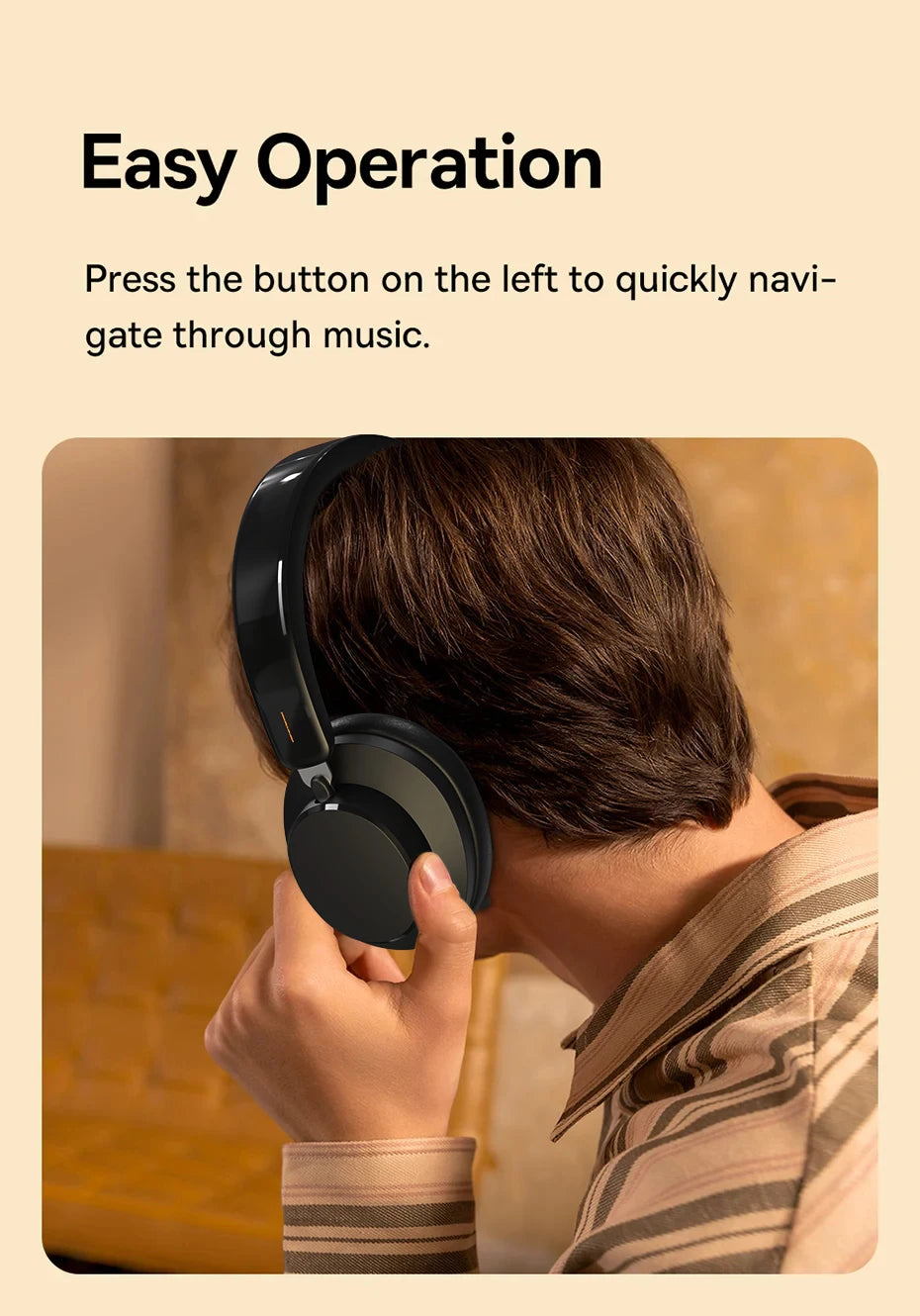 ANC Noise Cancelling Bluetooth 5.4 Over-Ear Headphones, 40mm Driver